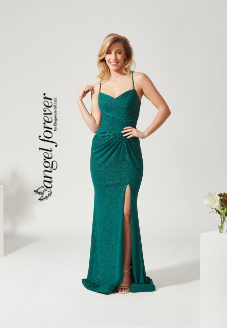 Angel Forever Emerald Fitted Prom / Evening Dress